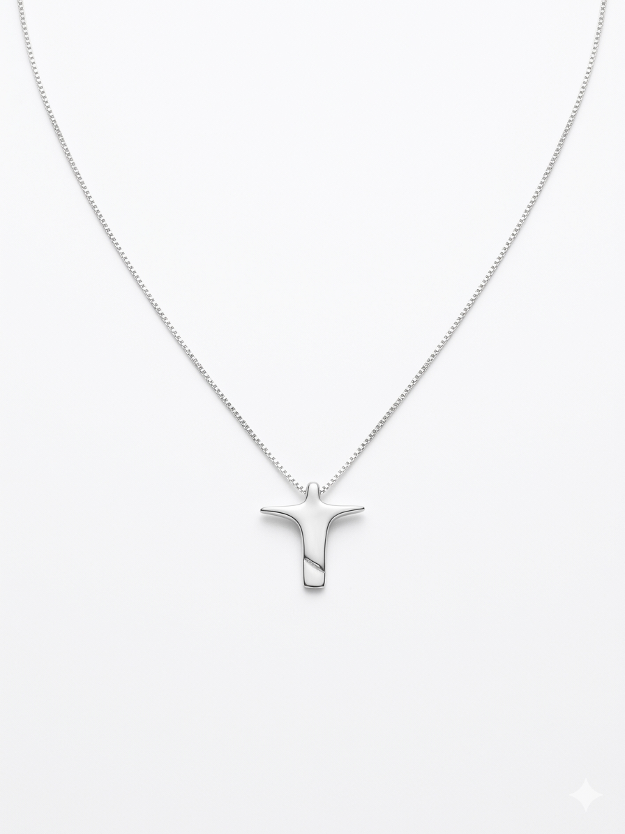 Cordão Cristo Redentor em Prata 925 | Colar Religioso com Pingente de Fé, Proteção e Acabamento Premium