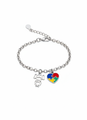 PULSEIRA MENINA E AUTISMO AÇO