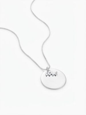 CORDÃO MEDALHA LOVE SEMI JÓIAS