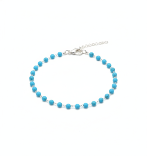 PULSEIRA BOLINHAS AZUIS SEMI JÓIAS