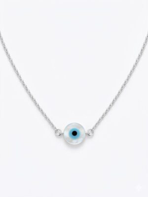 CORDÃO OLHO GREGO MADRE PÉROLA REDONDO PEQUENO