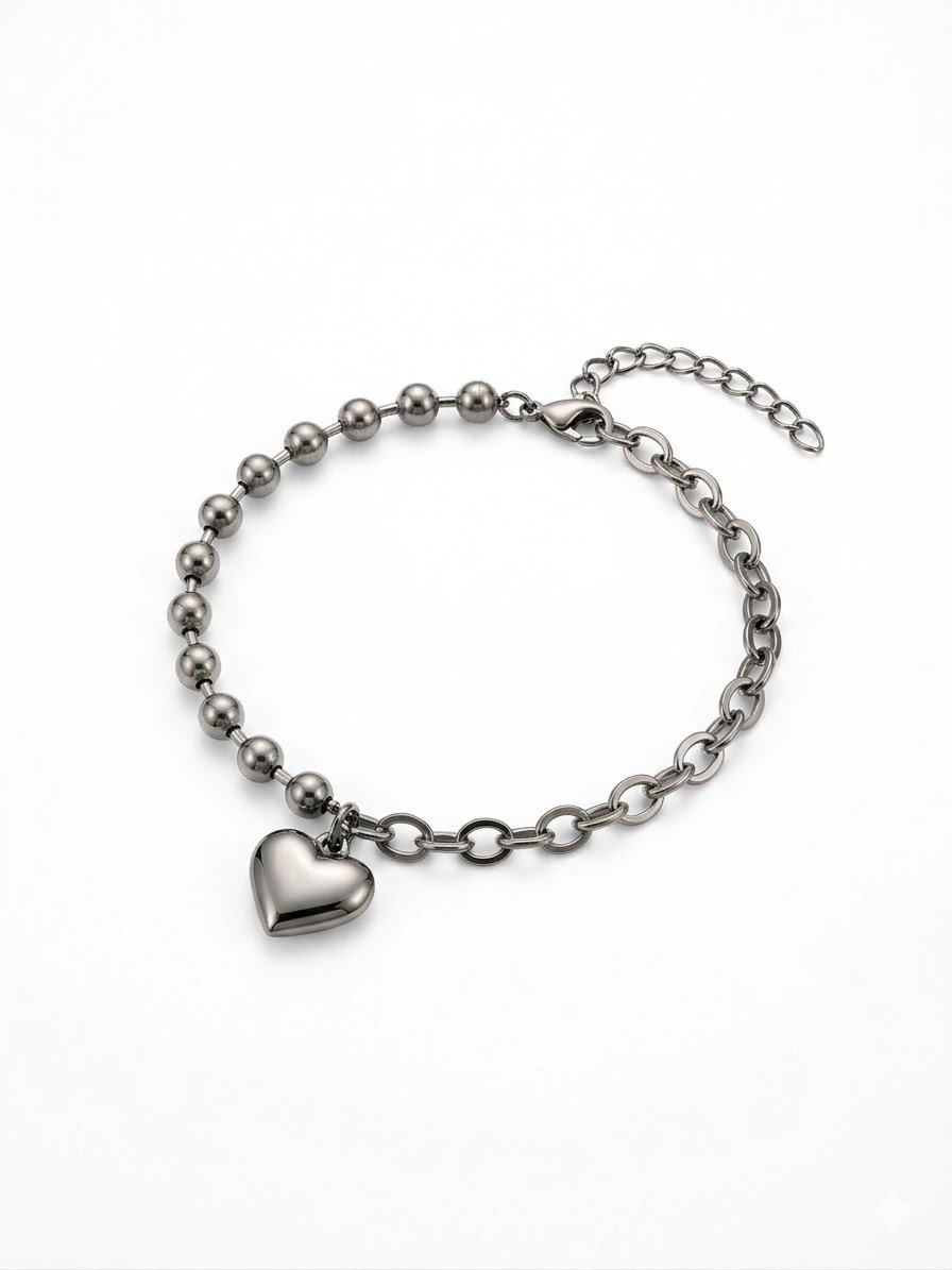 PULSEIRA CORRENTES COM CORAÇÃO AÇO