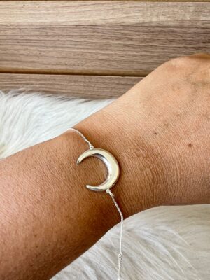 PULSEIRA LUA EM PRATA 925