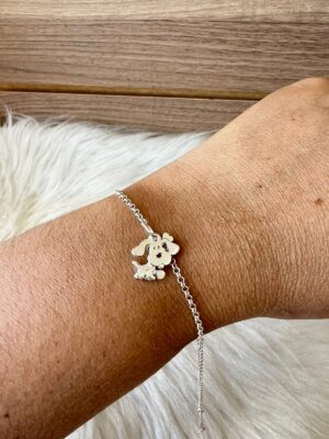PULSEIRA CACHORRO EM PRATA 925