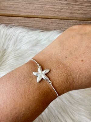 PULSEIRA ESTRELA DO MAR EM PRATA 925