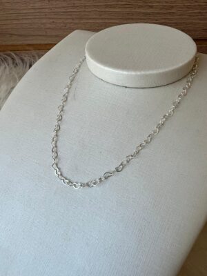 CHOCKER ELO CORAÇÃO 45CM SEMIJOIA