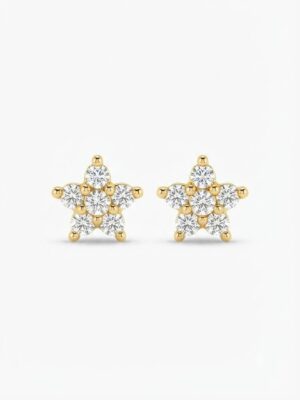 BRINCO ESTRELA CRAVEJADO GOLD