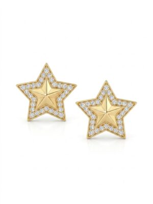 BRINCO ESTRELA PEDRAS GOLD