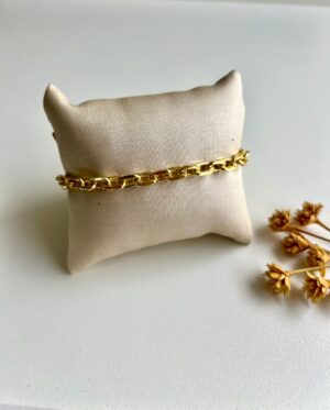 PULSEIRA CADEADO GRANDE GOLD