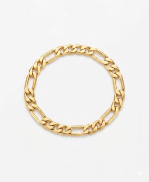 PULSEIRA FÍGARO GROSSA GOLD